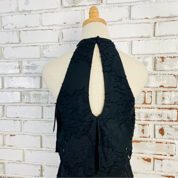 Lulus Lovely for Today Black Floral Burnout Mock Neck Jumpsuit - Picture 8 of 12